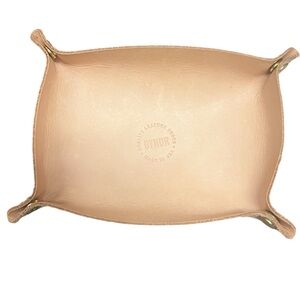 BYNDR Natural Leather Valet Tray - Nude